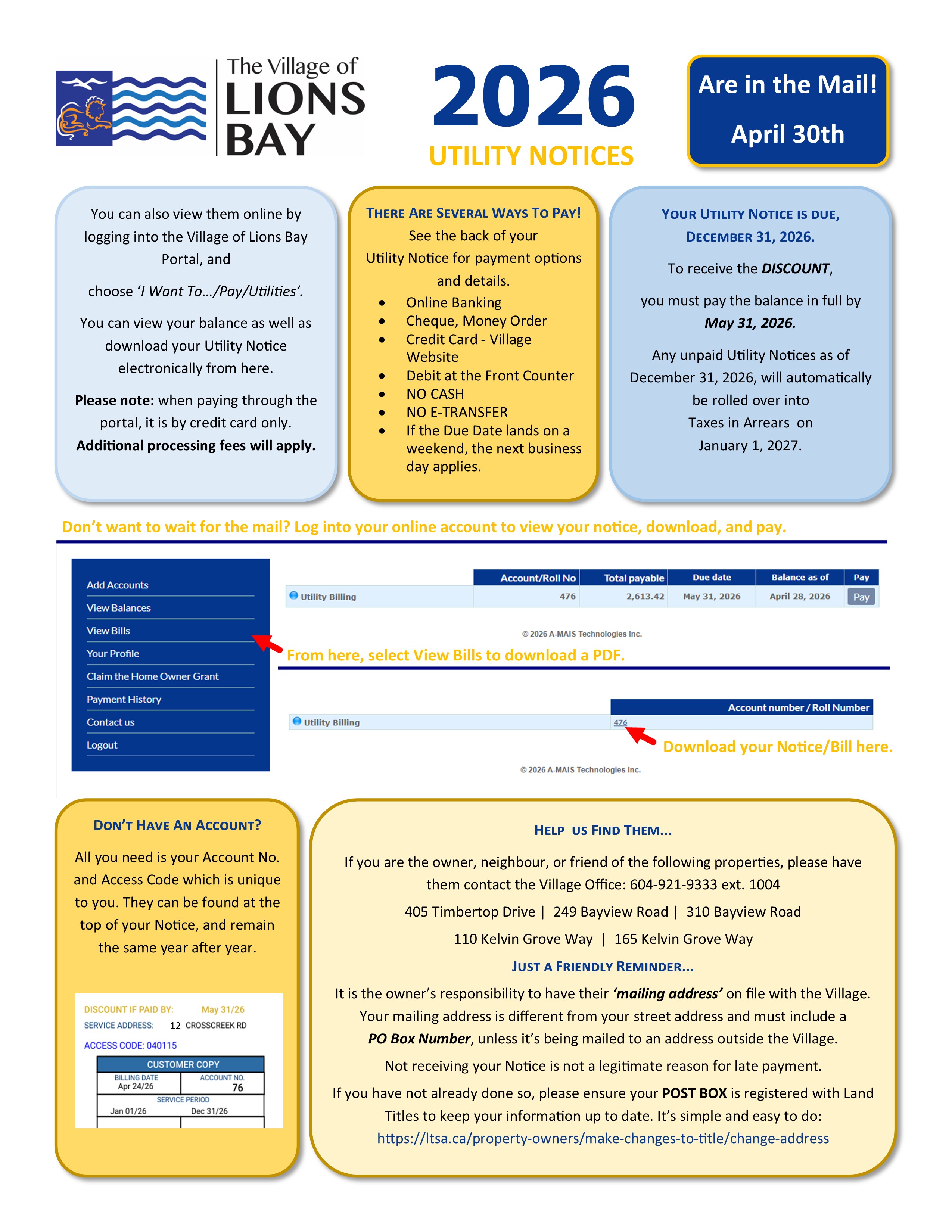 2026 Utility Info